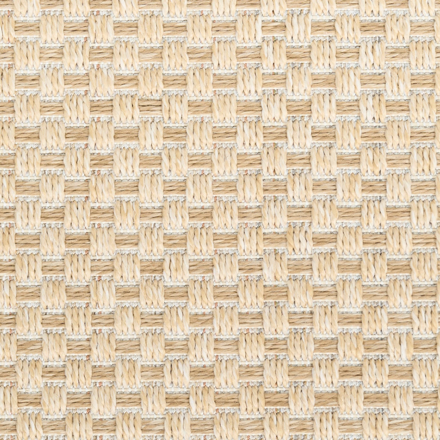 Nourison Tulum 8' x Round Cream Outdoor Rug