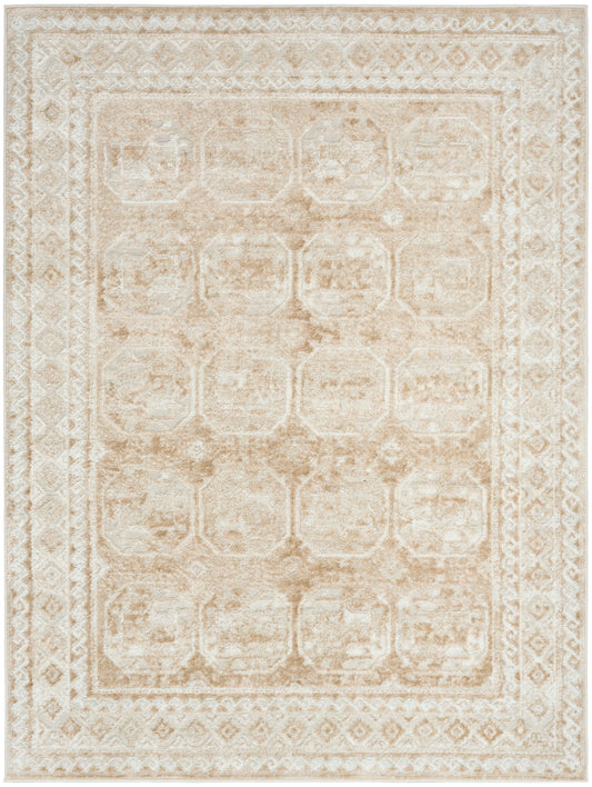 Nourison Dekor 5'3" x 7' Cream Beige Vintage Indoor Rug