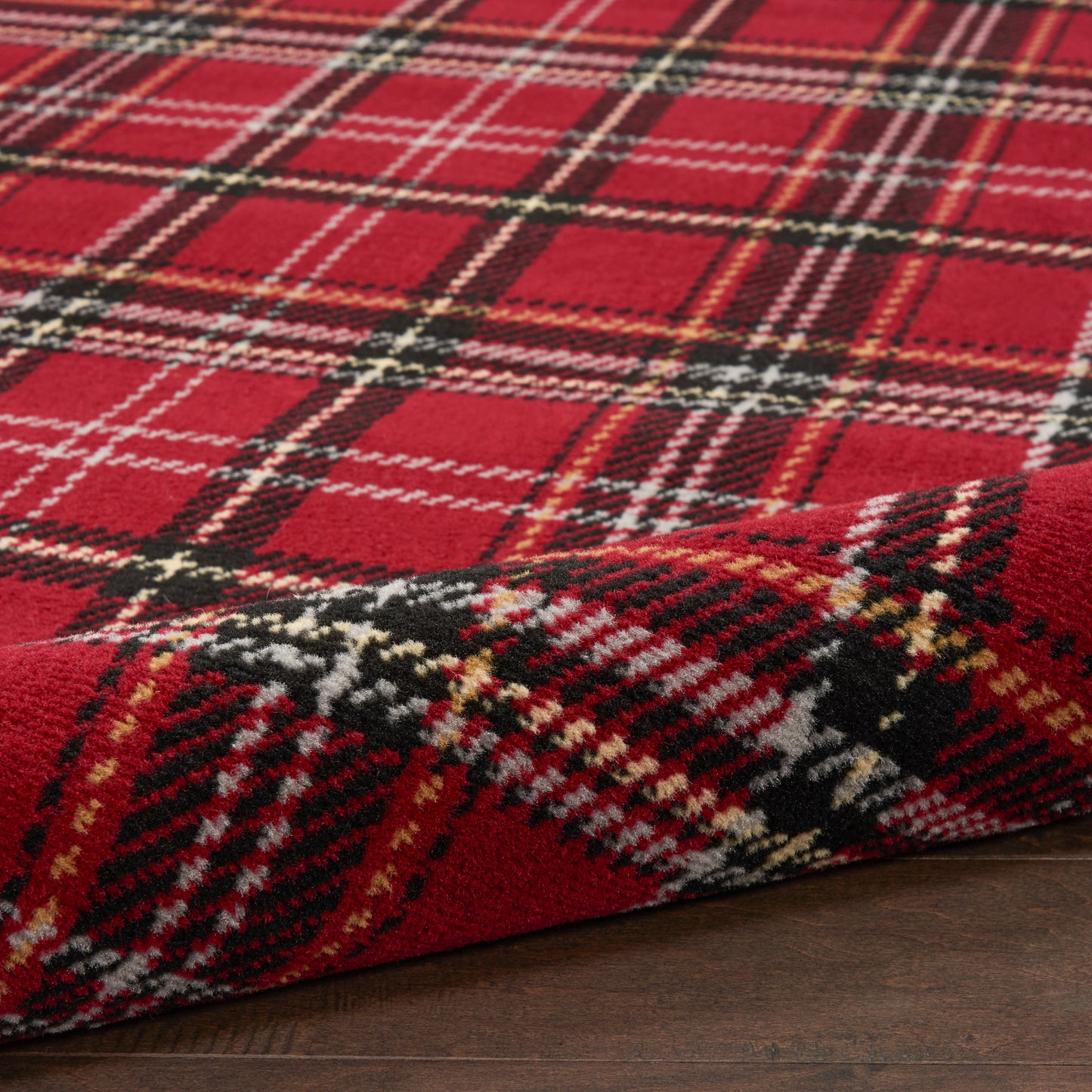 Nourison Grafix 3' x Round Red Christmas Indoor Rug