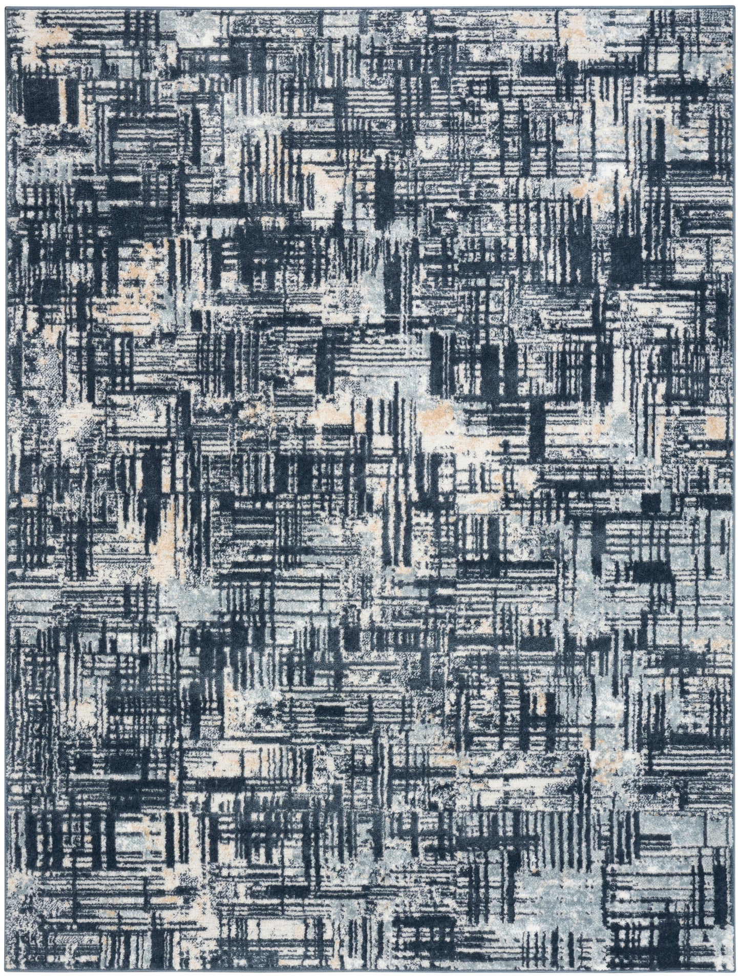 Nourison Dekor 4' x 6' Slate Modern Indoor Rug