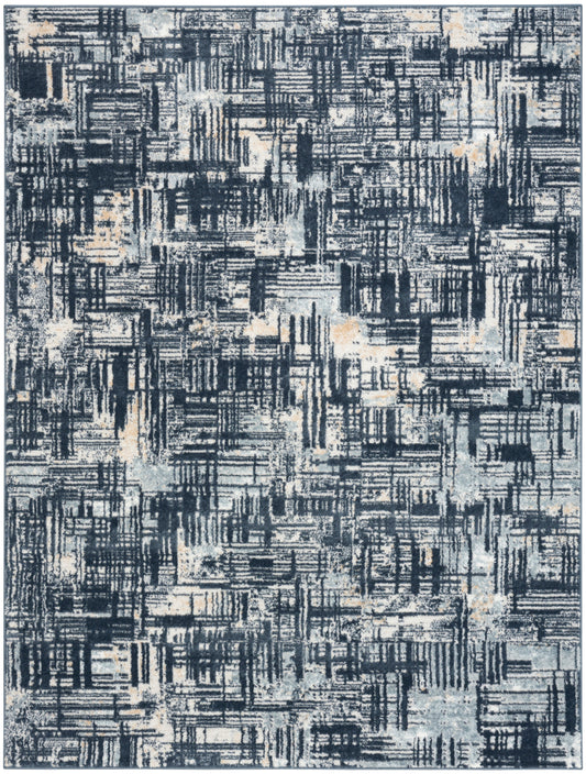 Nourison Dekor 4' x 6' Slate Modern Indoor Rug