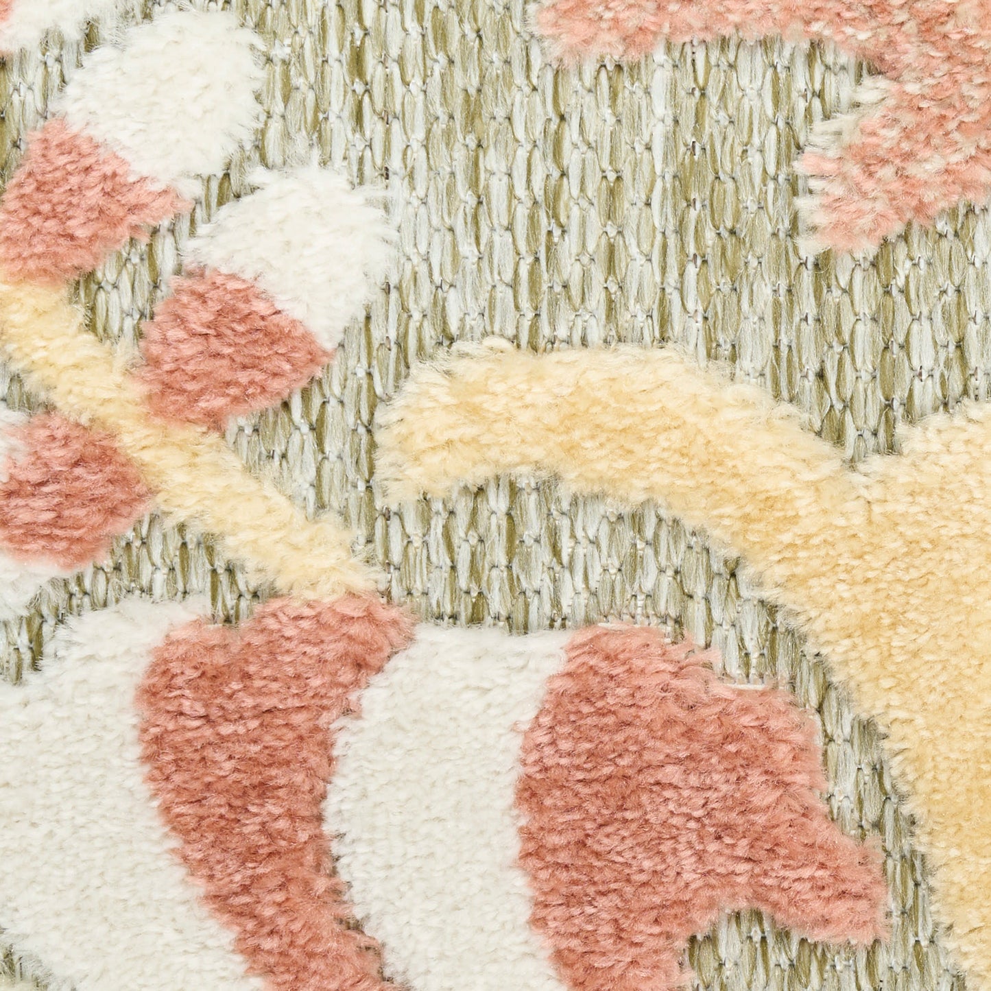 Nourison Aloha 5'3" x 7'5" Sage Rose Farmhouse Rug