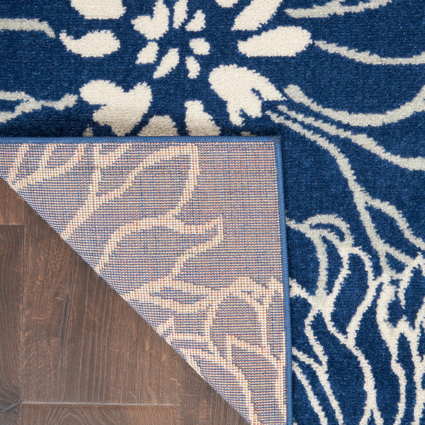 Nourison Passion 1'10" x 6' Navy/Ivory Contemporary Indoor Rug