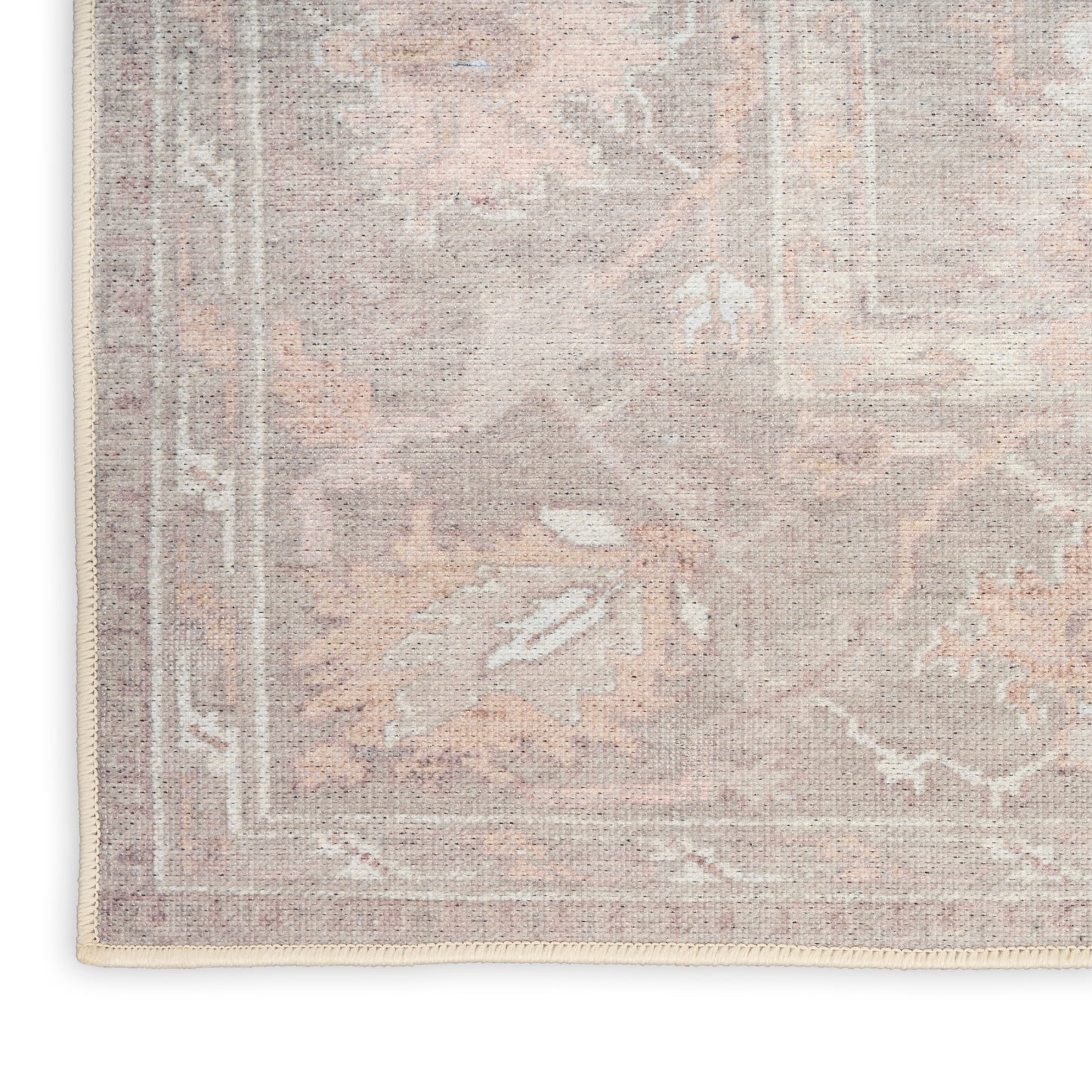 Nourison Vintage Washables 2'2" x 8' Grey Vintage Indoor Rug