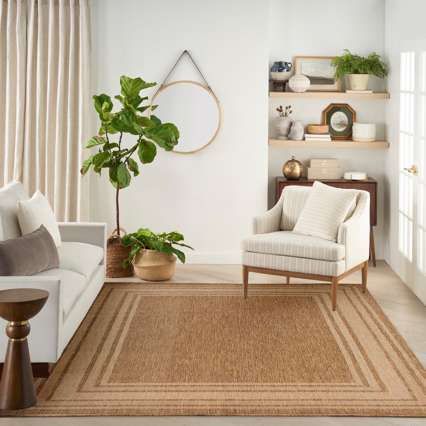 Nourison Horizon Indoor/Outdoor 10' x 14' Natural Modern Rug