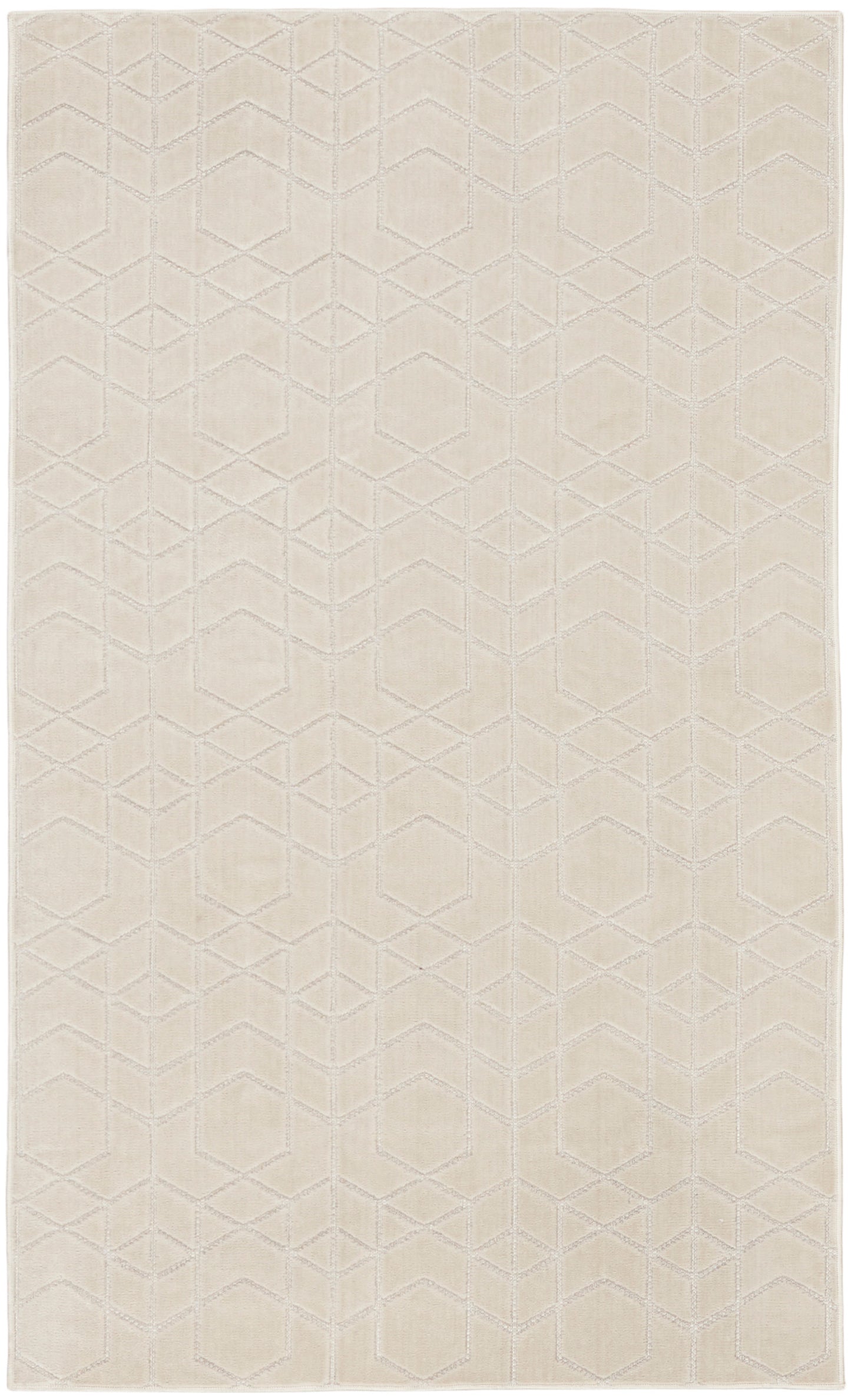 Nourison Washable Charm 2' x 3' Ivory Modern Indoor Rug