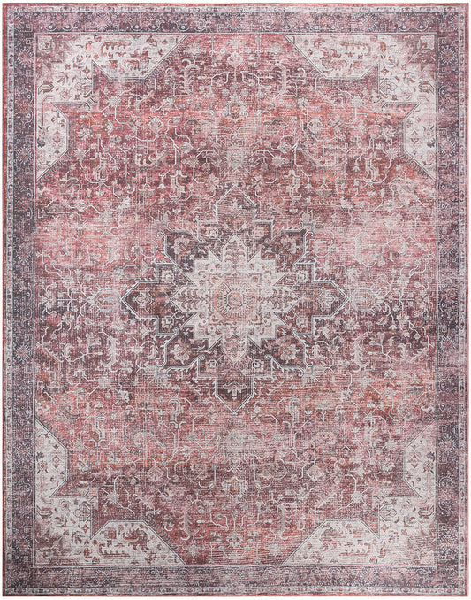 Nourison Nourison Washables 9'2" x 12' Red Vintage Indoor Rug