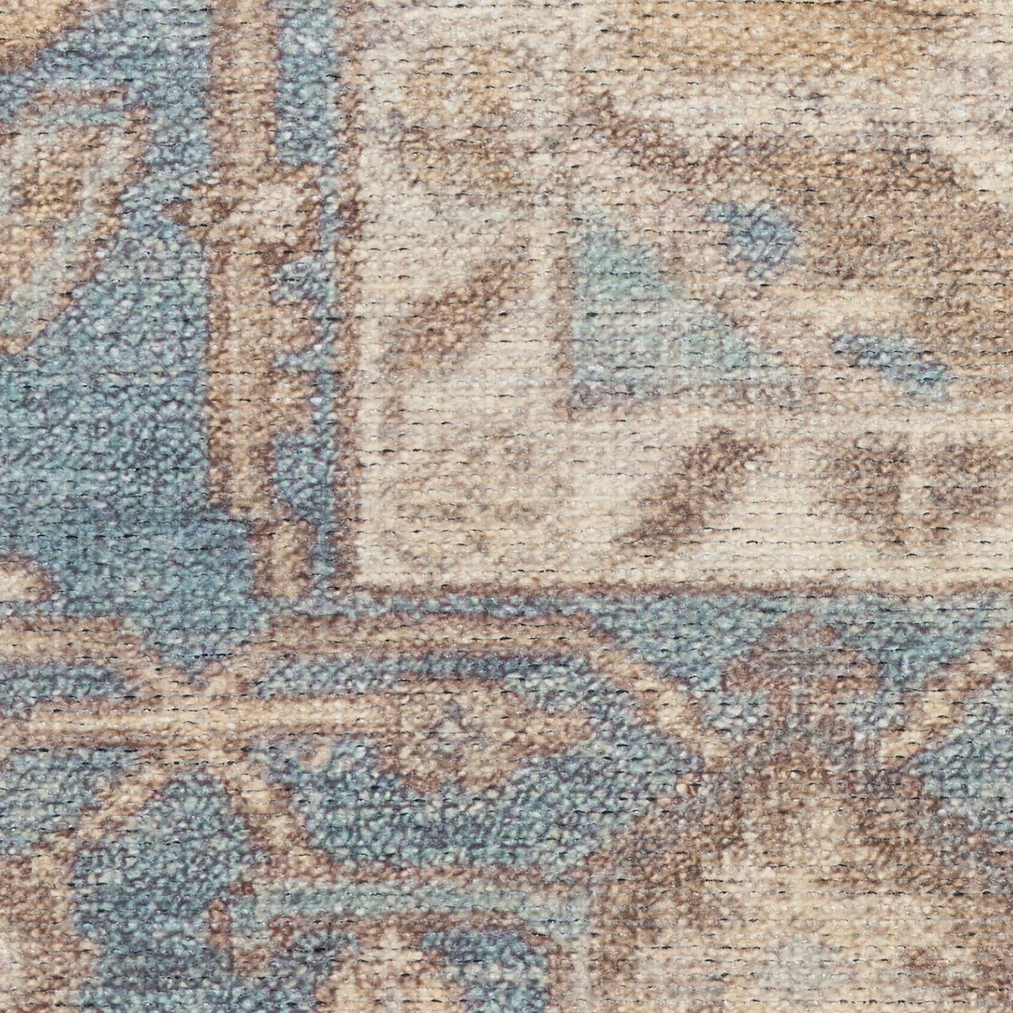 Nourison Vintage Washables 2' x 6' Blue Green Vintage Indoor Rug