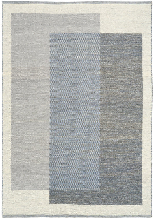 Nourison Copenhagen 8' x 10' Ivory Blue Mid-Century Modern Indoor Rug