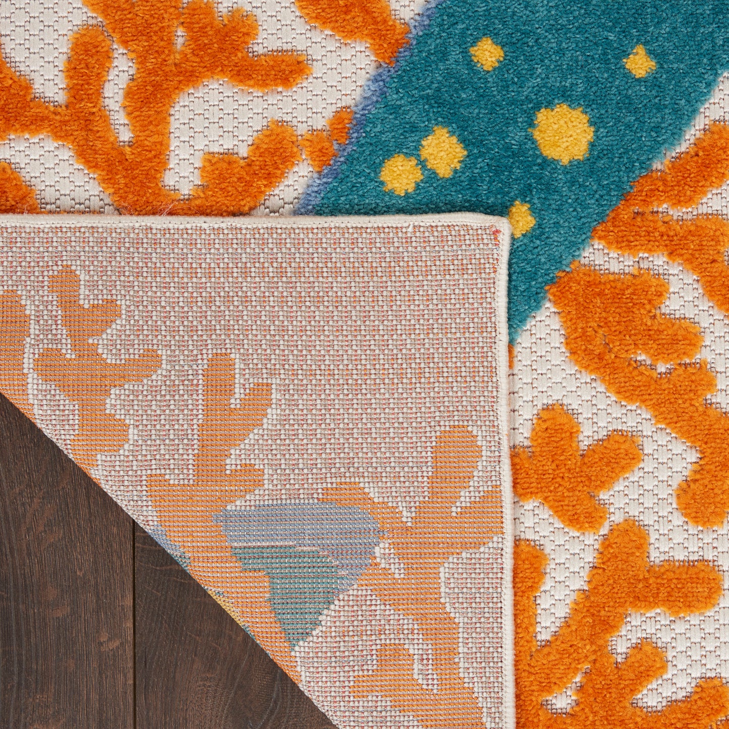 Nourison Aloha 2' x 6' Multicolor Coastal, Nautical & Beach Rug