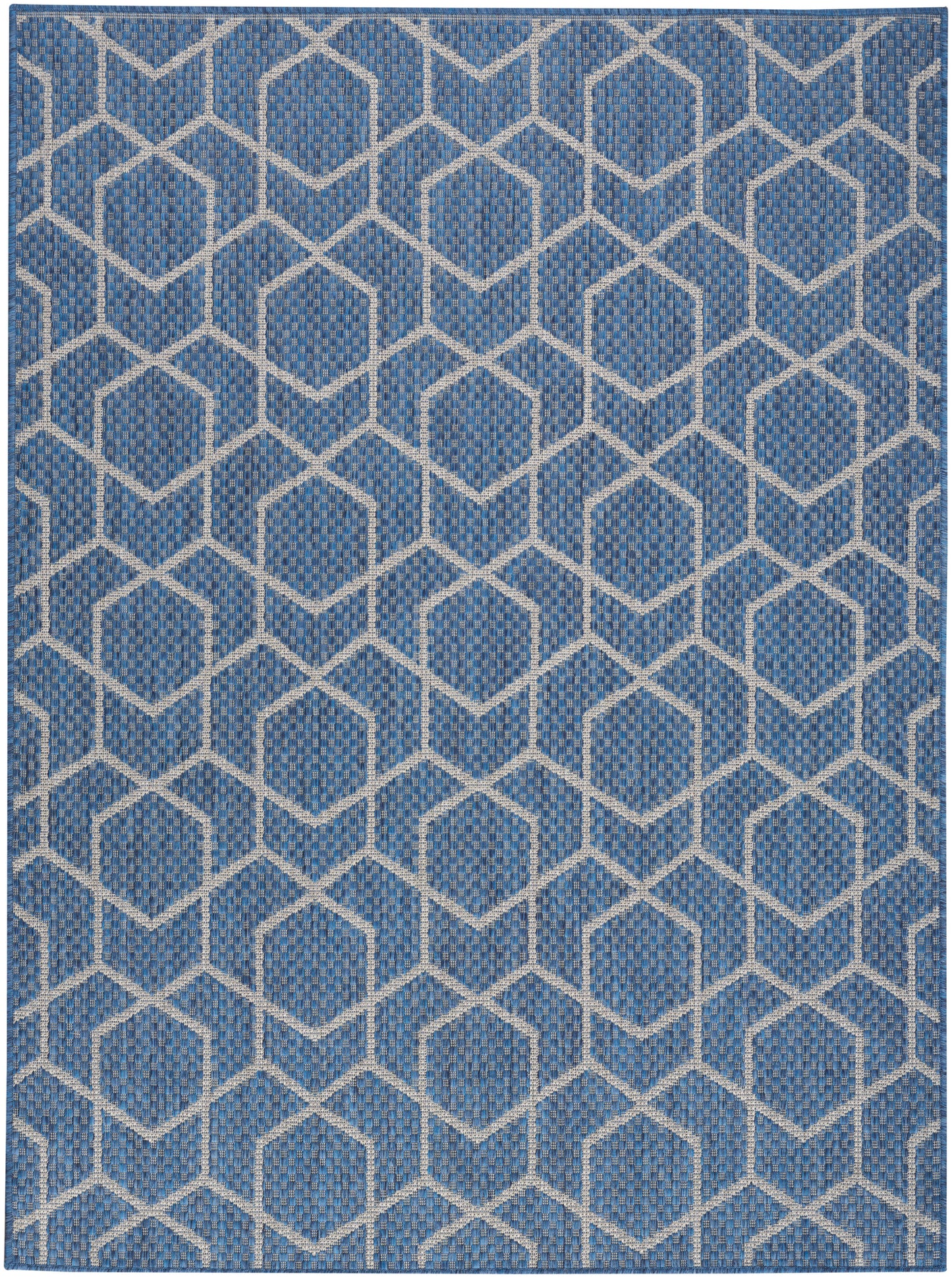 Nourison Horizon Indoor/Outdoor 5' x 7' Denim Modern Rug
