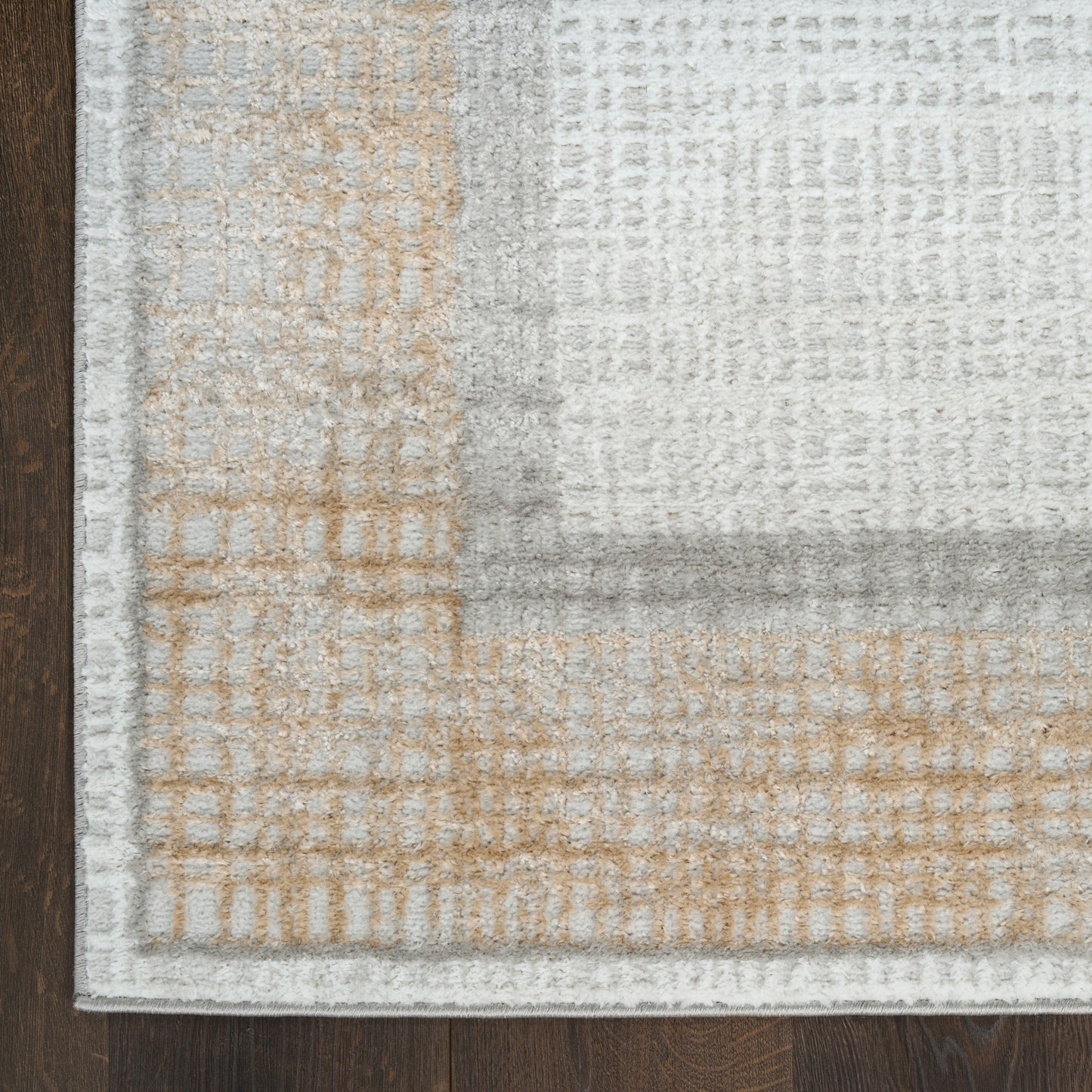 Nourison Dekor 4' x 6' Grey Modern Indoor Rug