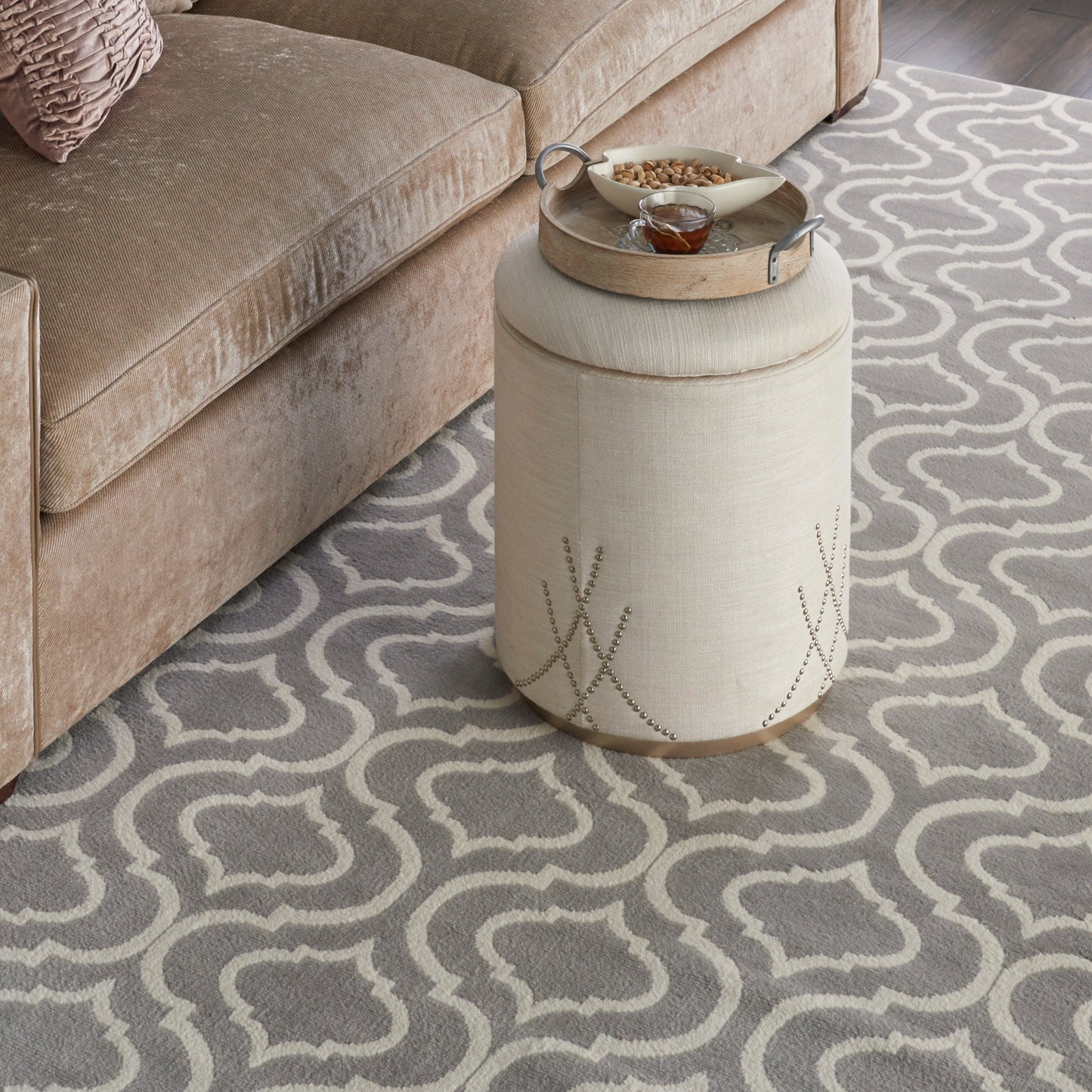 Nourison Jubilant 7' x 10' Grey Contemporary Indoor Rug
