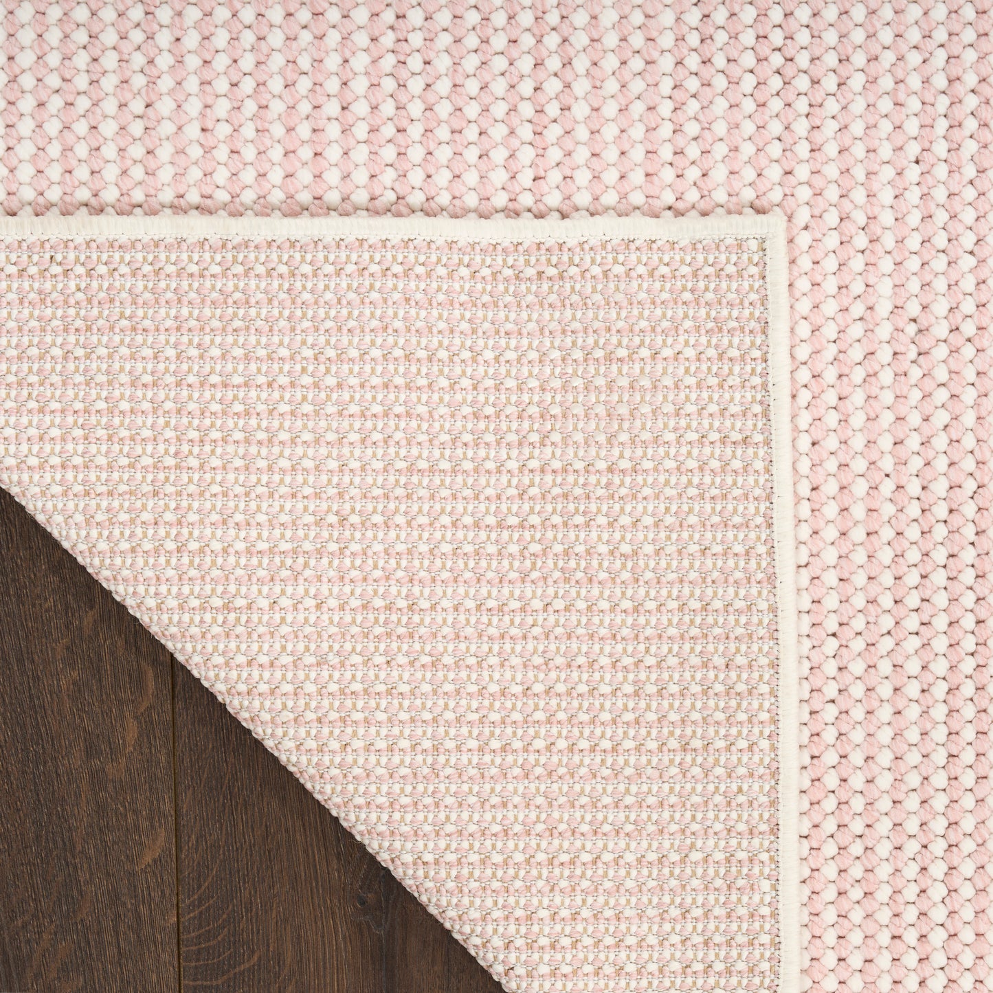 Nourison Natural Texture 5'3" x 7' Ivory Rose Farmhouse Indoor Rug