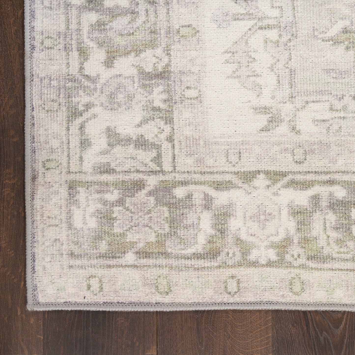 Nourison Vintage Washables 2'2" x 8' Green Vintage Indoor Rug