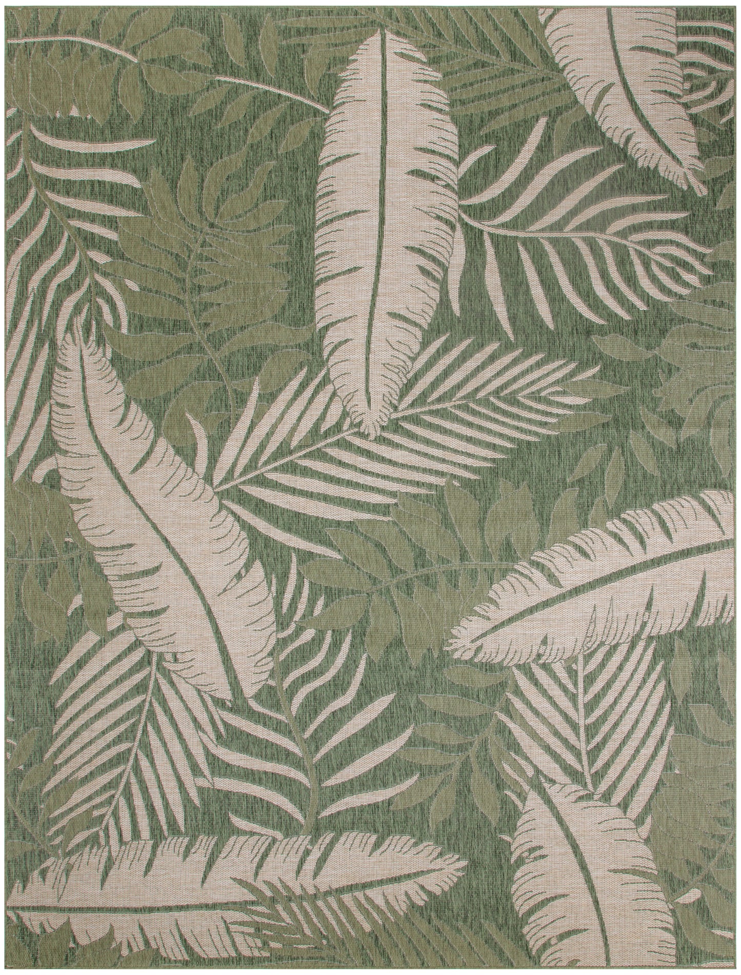 Nourison Garden Oasis 10' x 14' Green Ivory Outdoor Rug