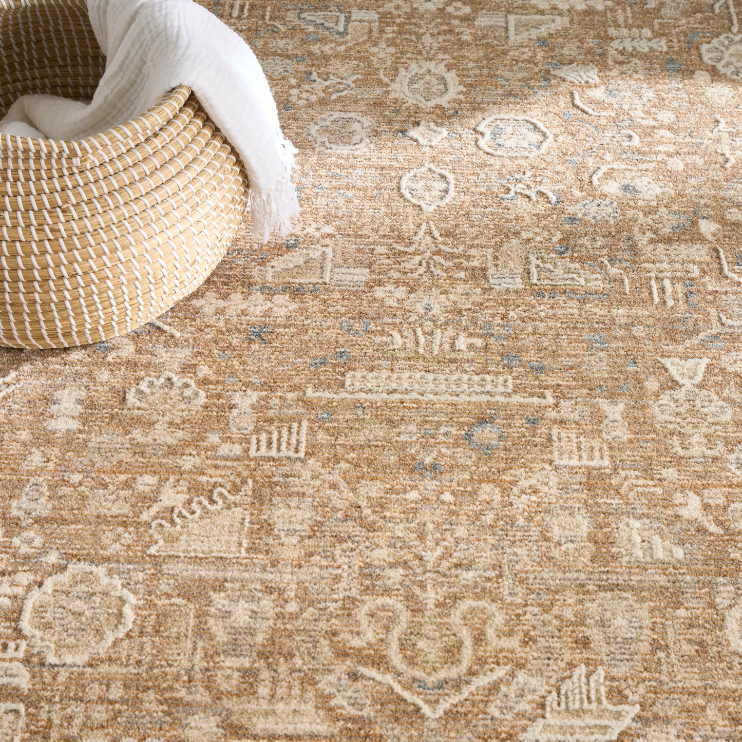 Nourison Retreat 5'3" x 7'6" Mocha Vintage Indoor Rug