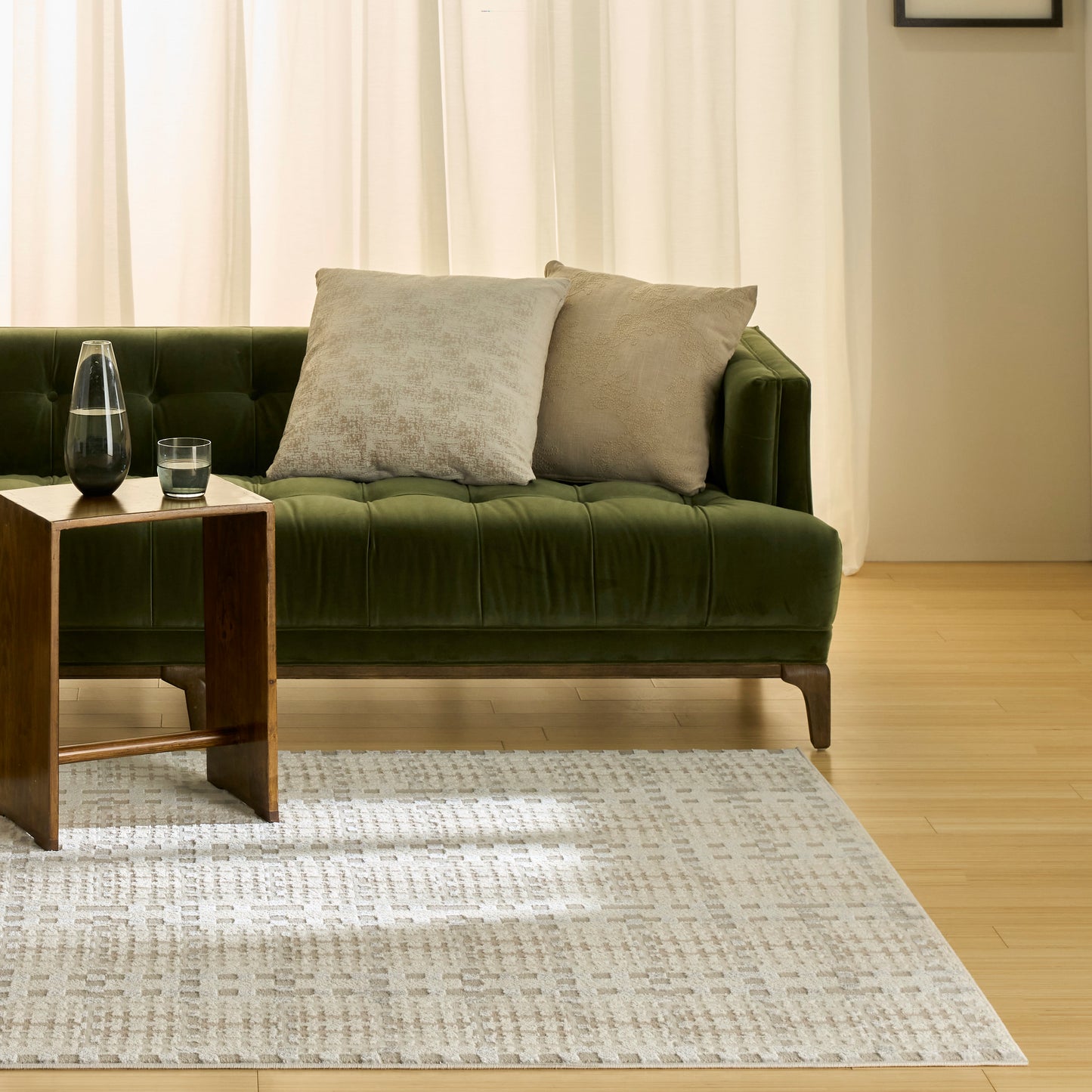 Nourison Nordic 5' x 7' Ivory Multicolor Modern Indoor Rug