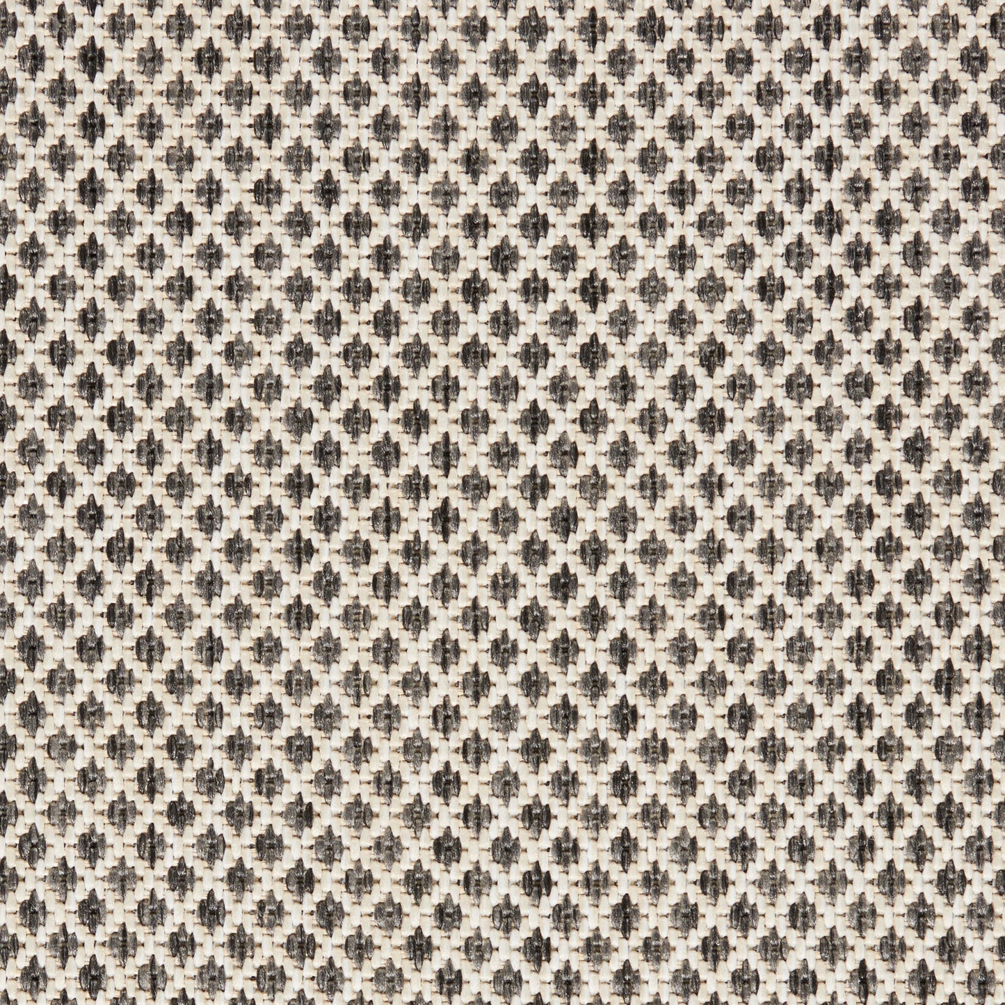 Nourison Courtyard 4' x Square Ivory/Charcoal Modern Rug