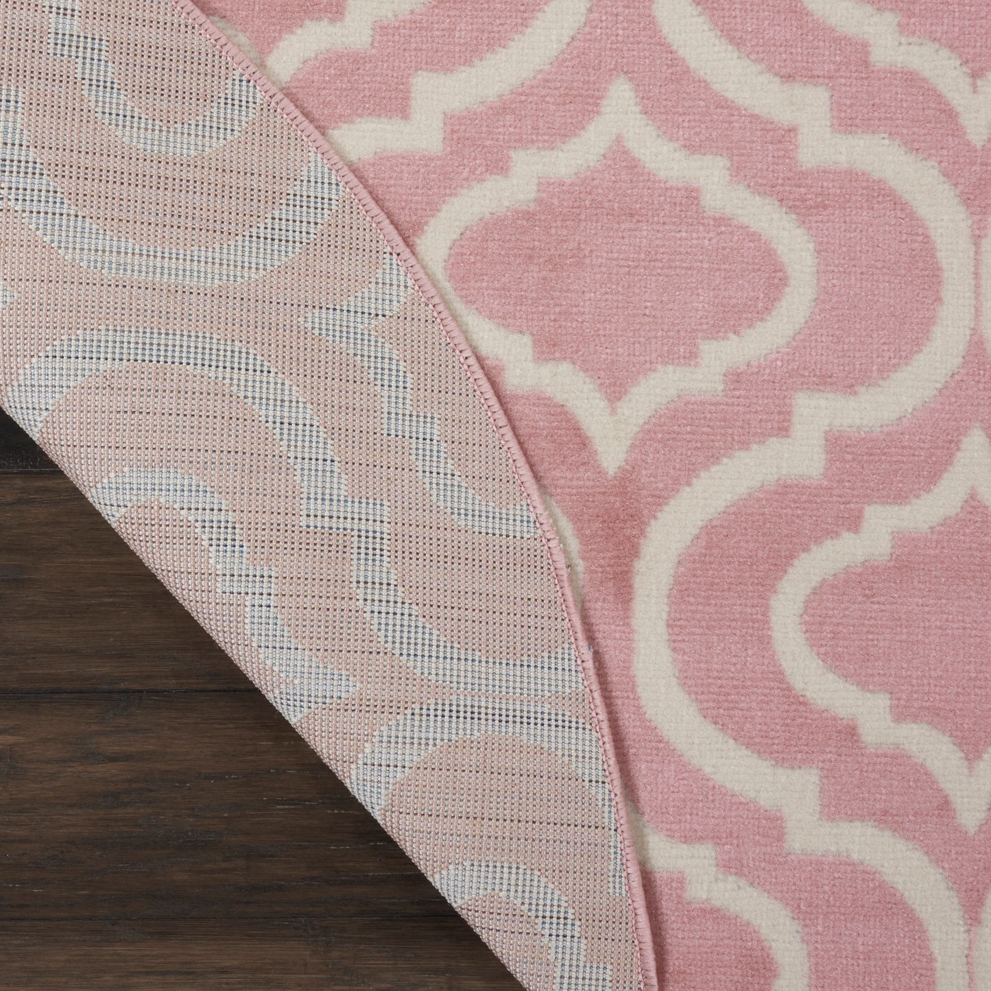 Nourison Jubilant 5'3" x Round Pink Contemporary Indoor Rug