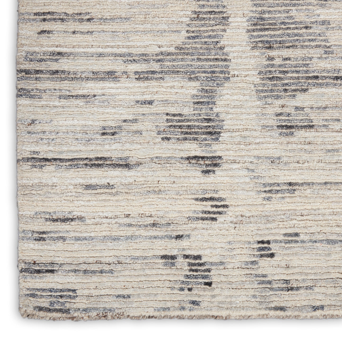 Nourison Ocean 2' x 3' Cream Charcoal Modern Indoor Rug