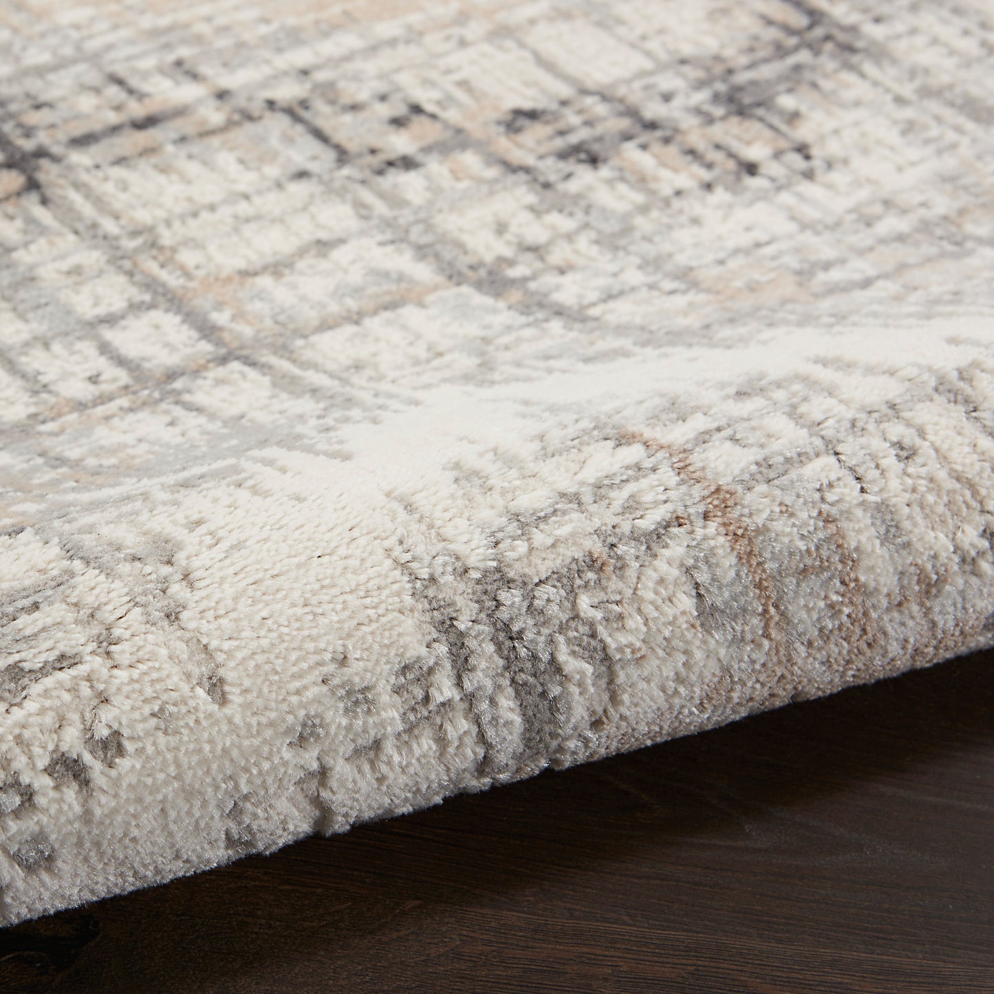 Nourison Elation 2' x 3' Grey Ivory Modern Indoor Rug