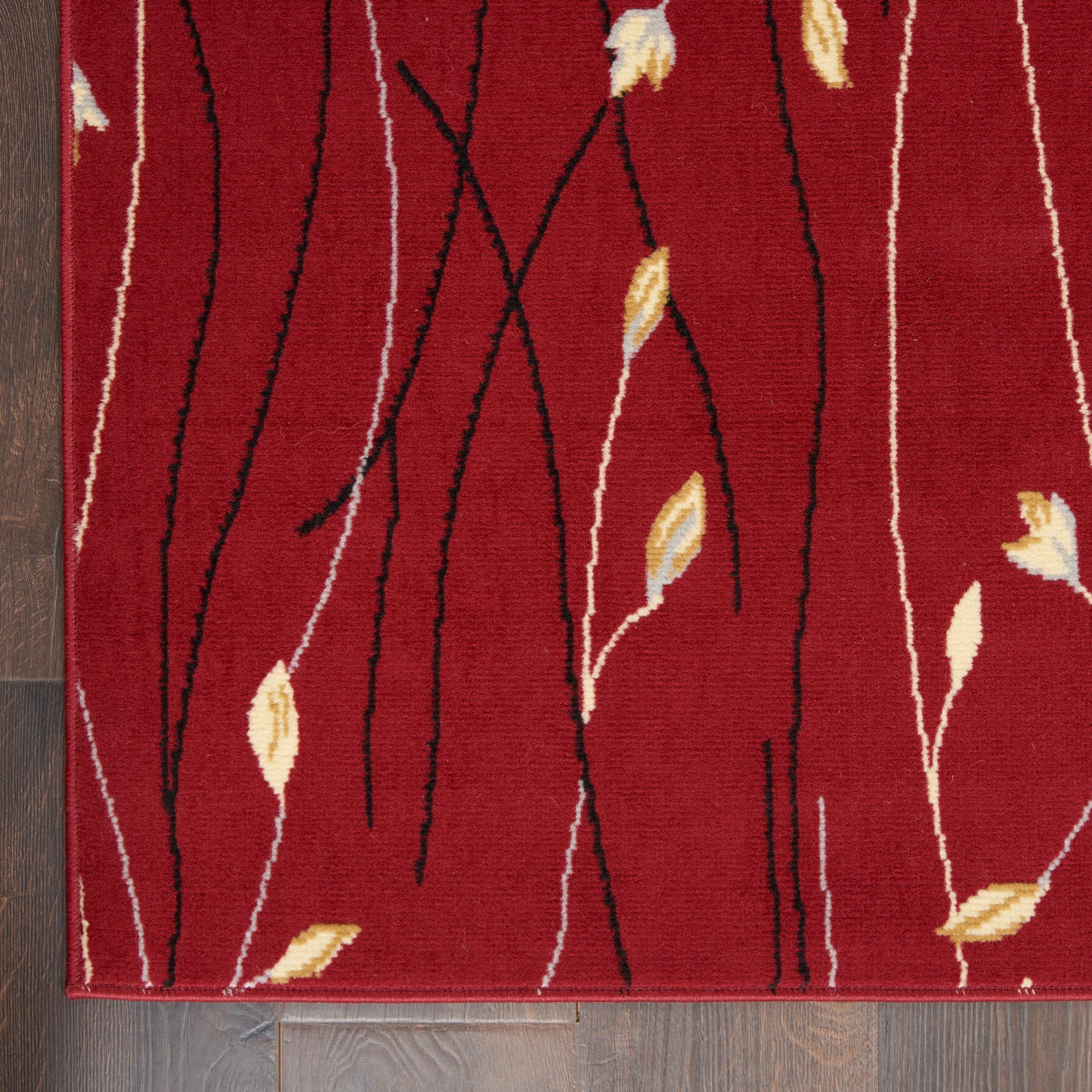 Nourison Grafix 7'10" x 9'10" Red Contemporary Indoor Rug