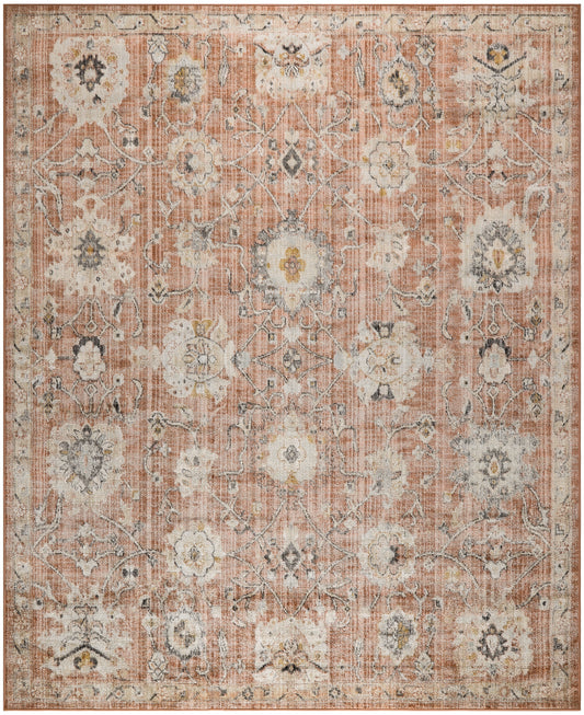 Nourison Oushak Home 10' x 14' Rust Vintage Indoor Rug