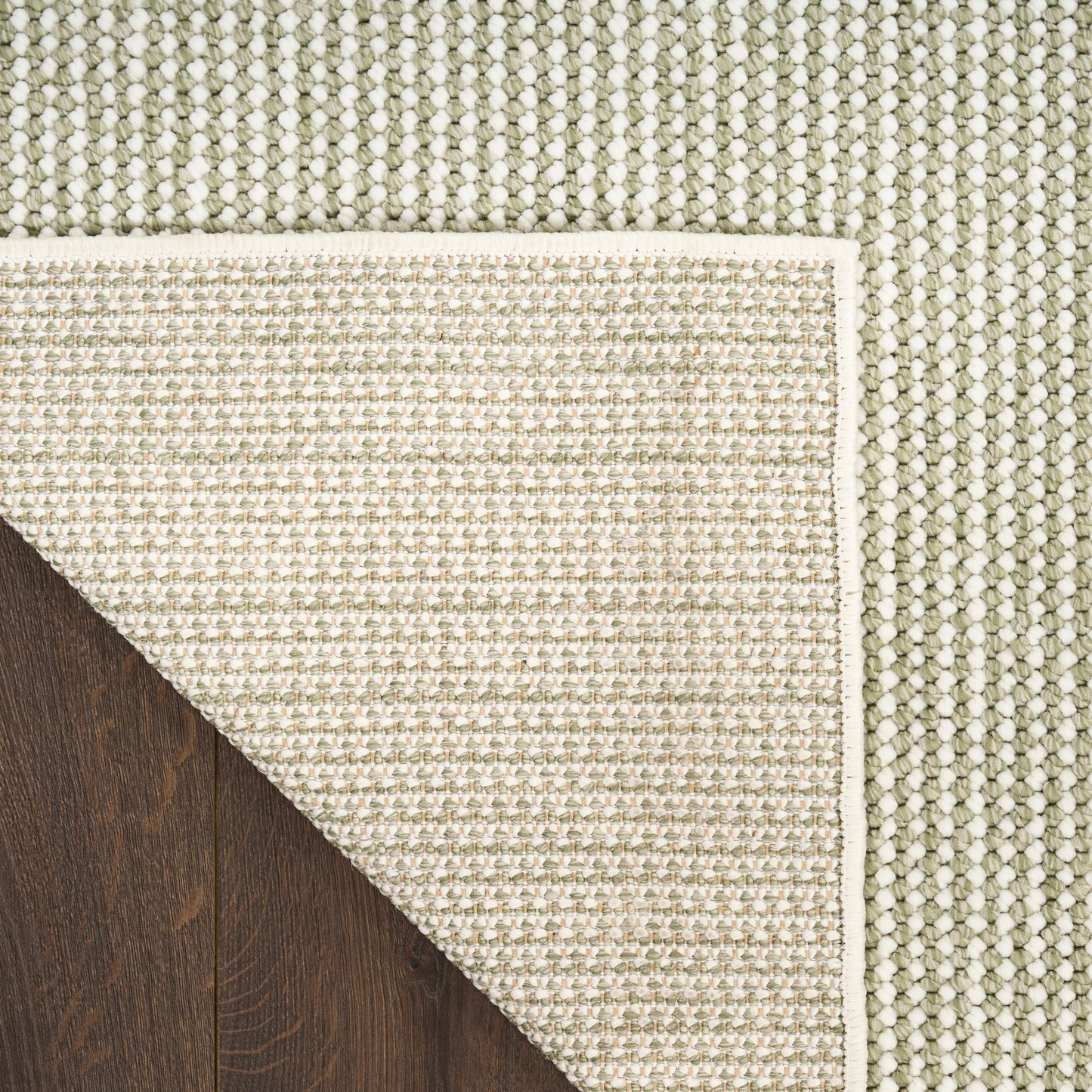 Nourison Natural Texture 7'10" x 9'10" Ivory Green Farmhouse Indoor Rug