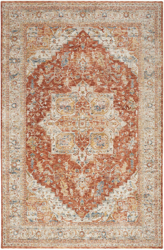 Nourison Sahar 5'3" x 7'8" Ivory Multicolor Vintage Indoor Rug