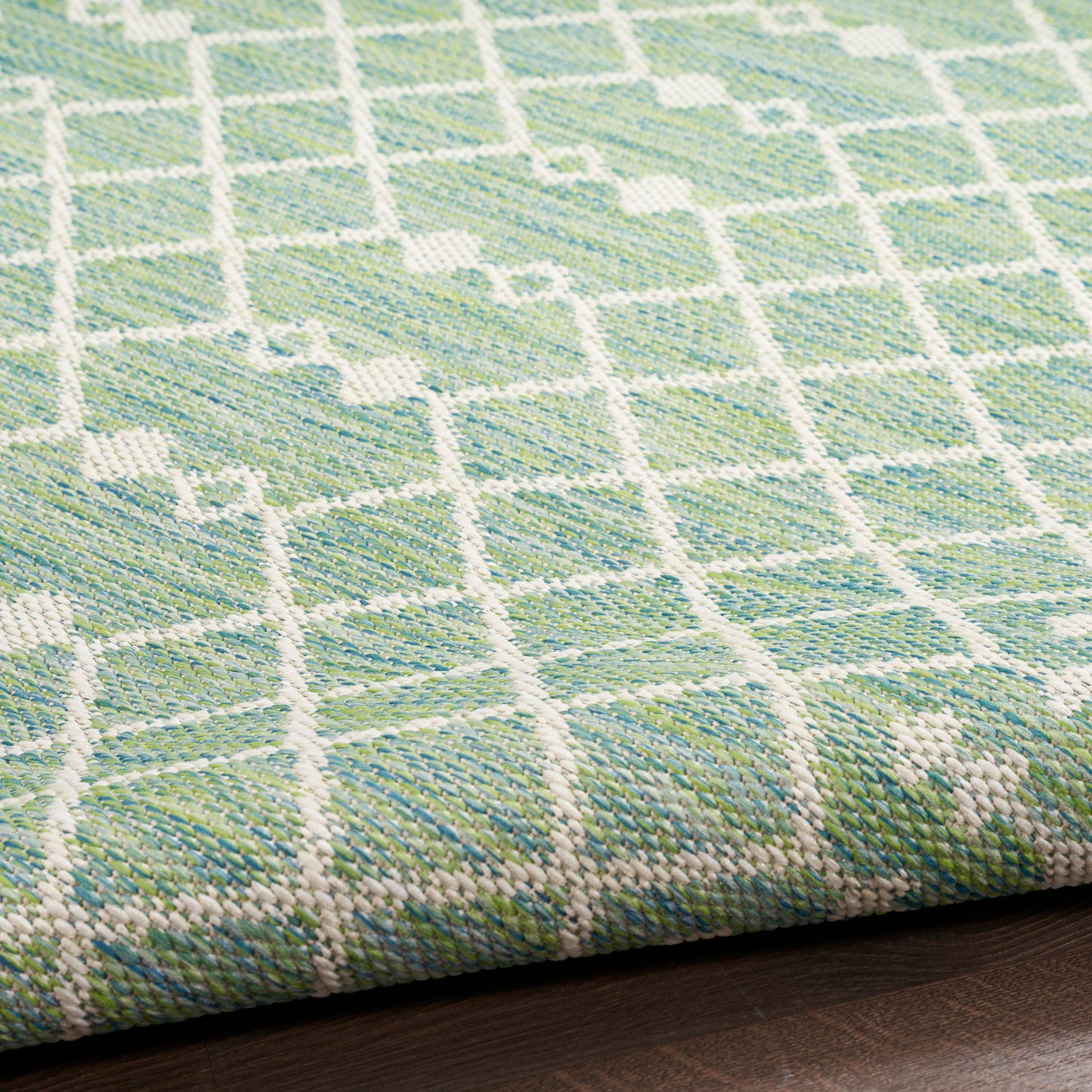Nourison Positano 5' x 7' Blue Green Modern Rug