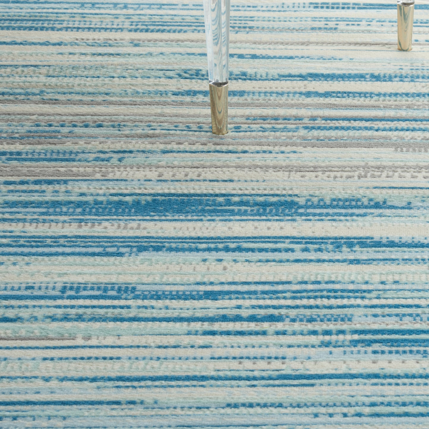 Nourison Jubilant 8' x Round Blue Modern Indoor Rug