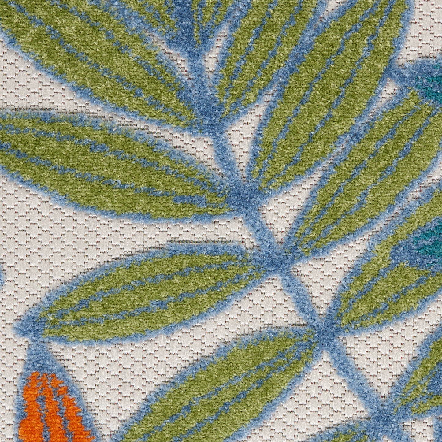 Nourison Aloha 2'8" x 4' Ivory/Multi Tropical Rug