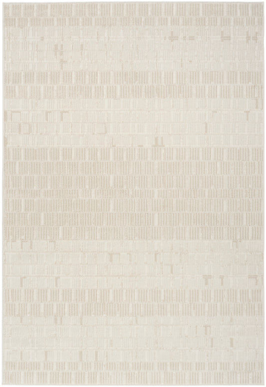 Nourison Nordic 5' x 7' Ivory Modern Indoor Rug