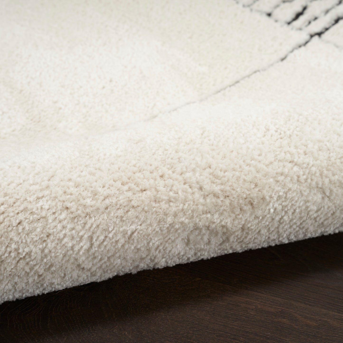 Nourison Modern Comfort 7'10" x 9'10" Ivory Black Scandinavian Indoor Rug
