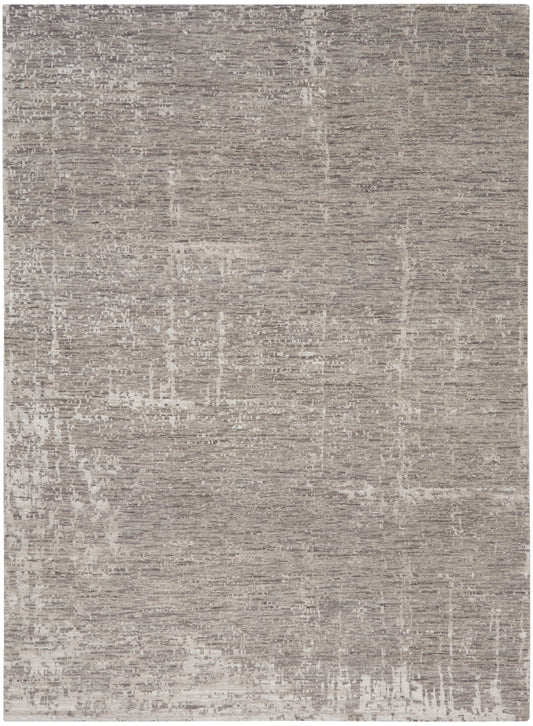Nourison Luna 8'6" x 11'6" Grey Silver Modern Indoor Rug
