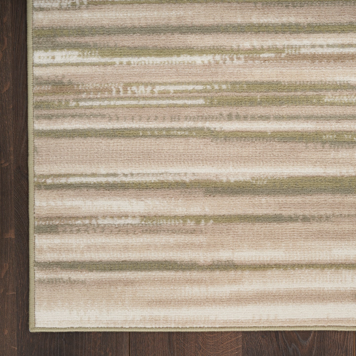 Nourison Jubilant 5'3" x 7'3" Green Ivory Modern Indoor Rug