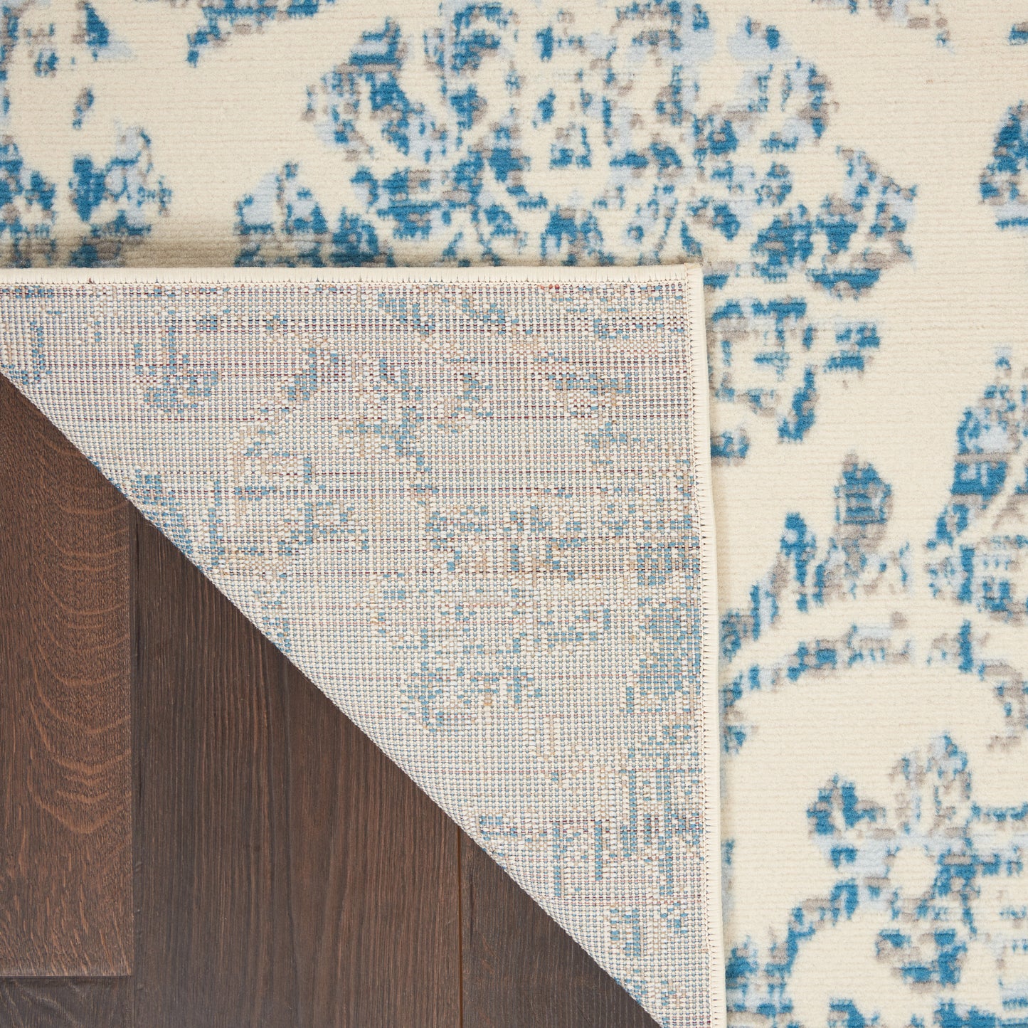 Nourison Jubilant 5'3" x 7'3" Ivory Blue Vintage Indoor Rug