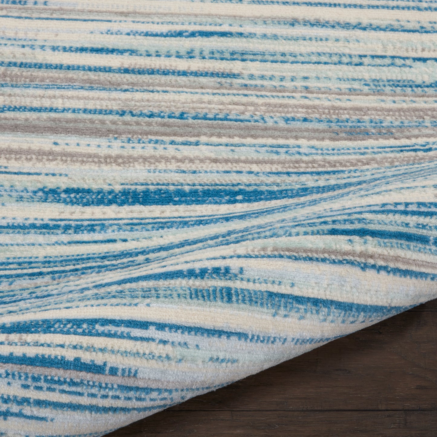 Nourison Jubilant 2' x 4' Blue Modern Indoor Rug