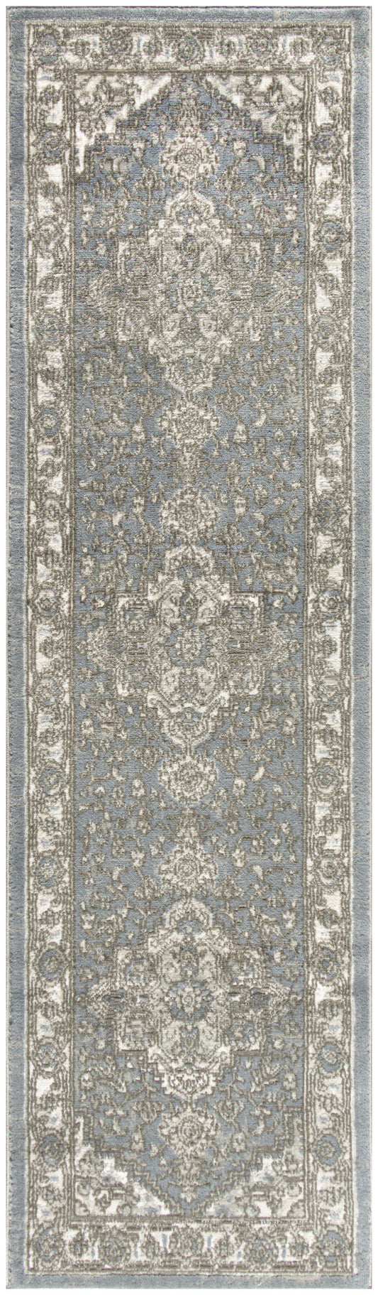 Nourison Quarry 2'2" x 7'6" Blue Vintage Indoor Rug
