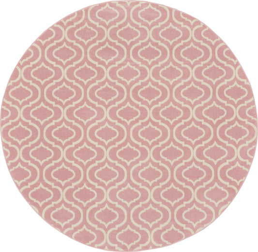 Nourison Jubilant 8' x Round Pink Contemporary Indoor Rug