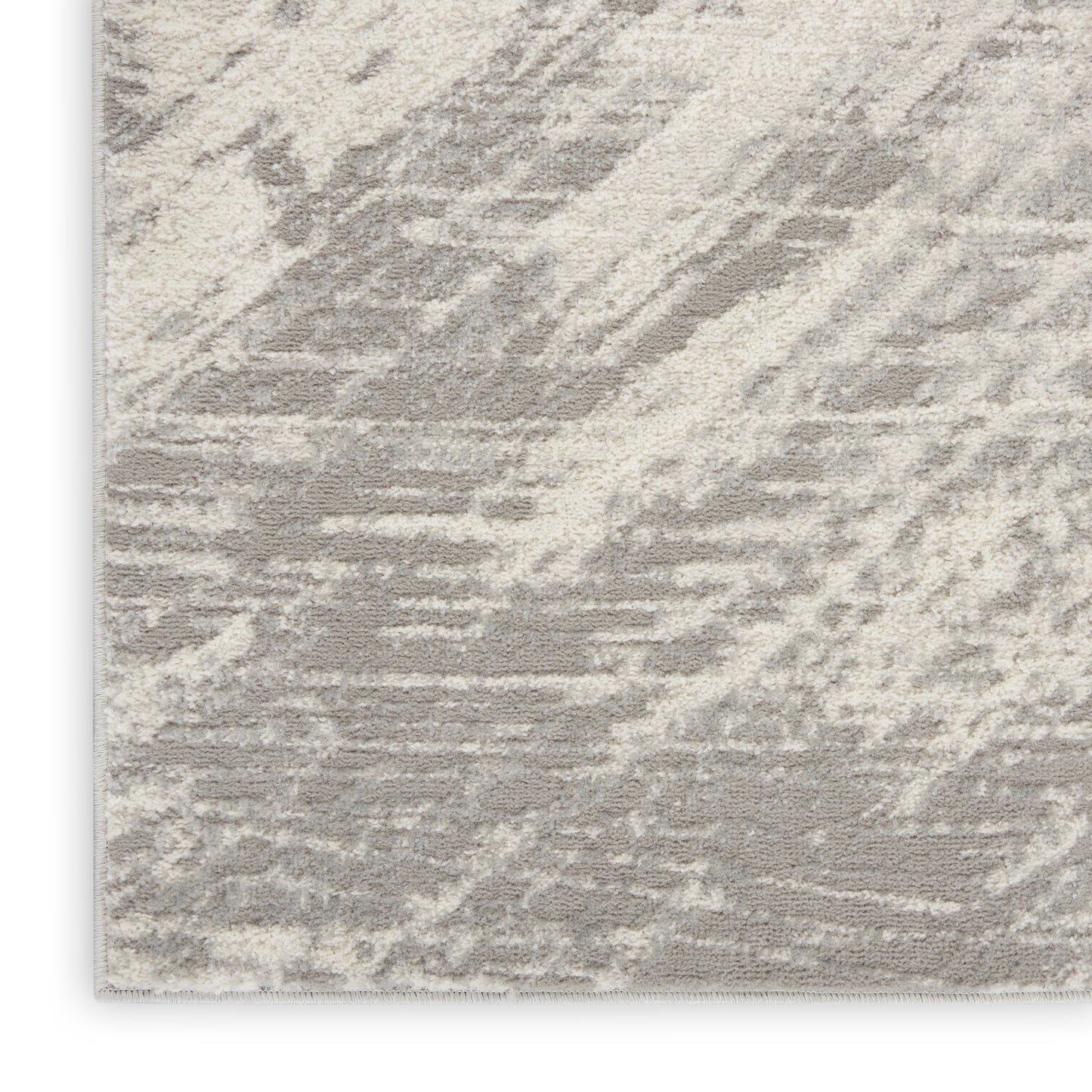 Calvin Klein CK011 Verdant 5'3" x 7'3" Ivory/Grey Modern Indoor Rug