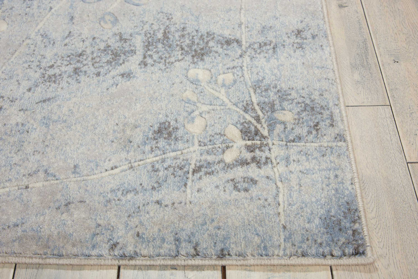 Nourison Somerset 3'6" x 5'6" Silver/Blue Indoor Rug