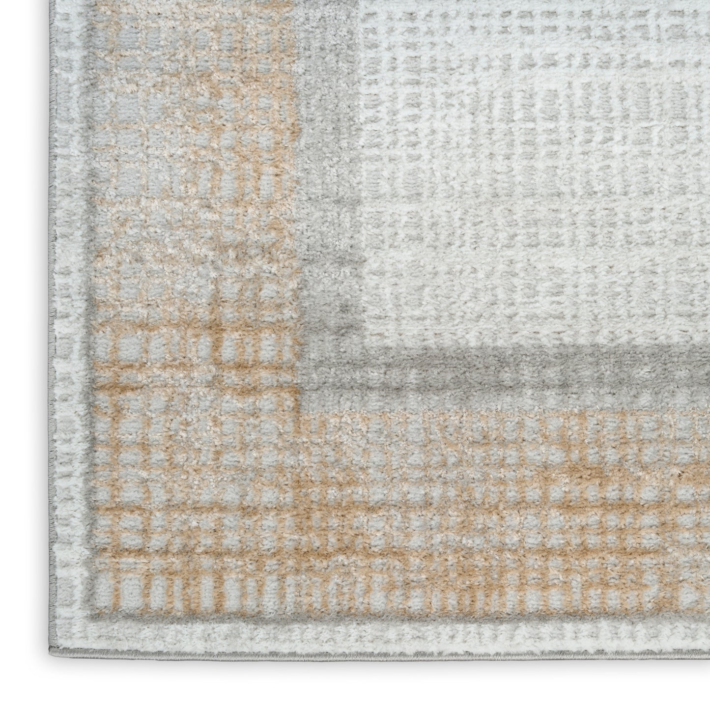 Nourison Dekor 7'10" x 9'10" Grey Modern Indoor Rug