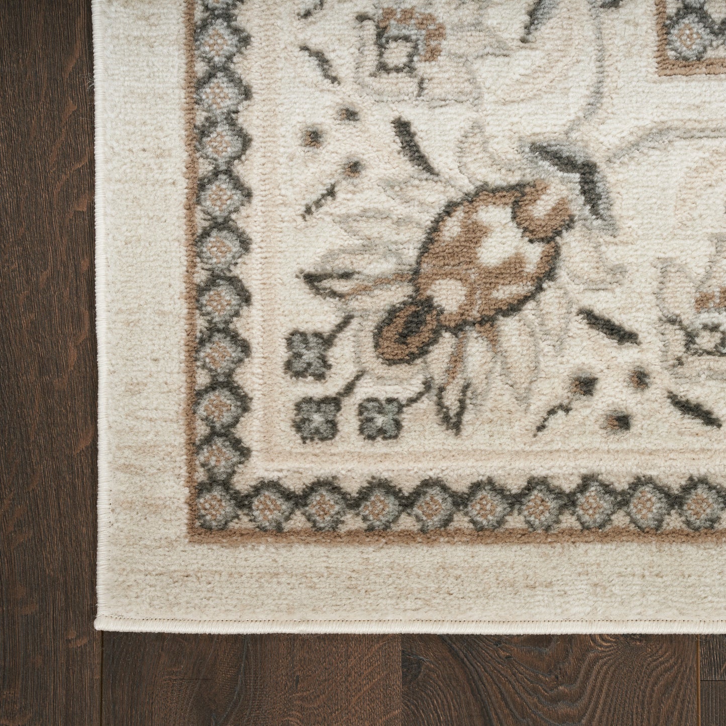 Nourison Serenity Home 10' x 14' Ivory Mocha Vintage Indoor Rug