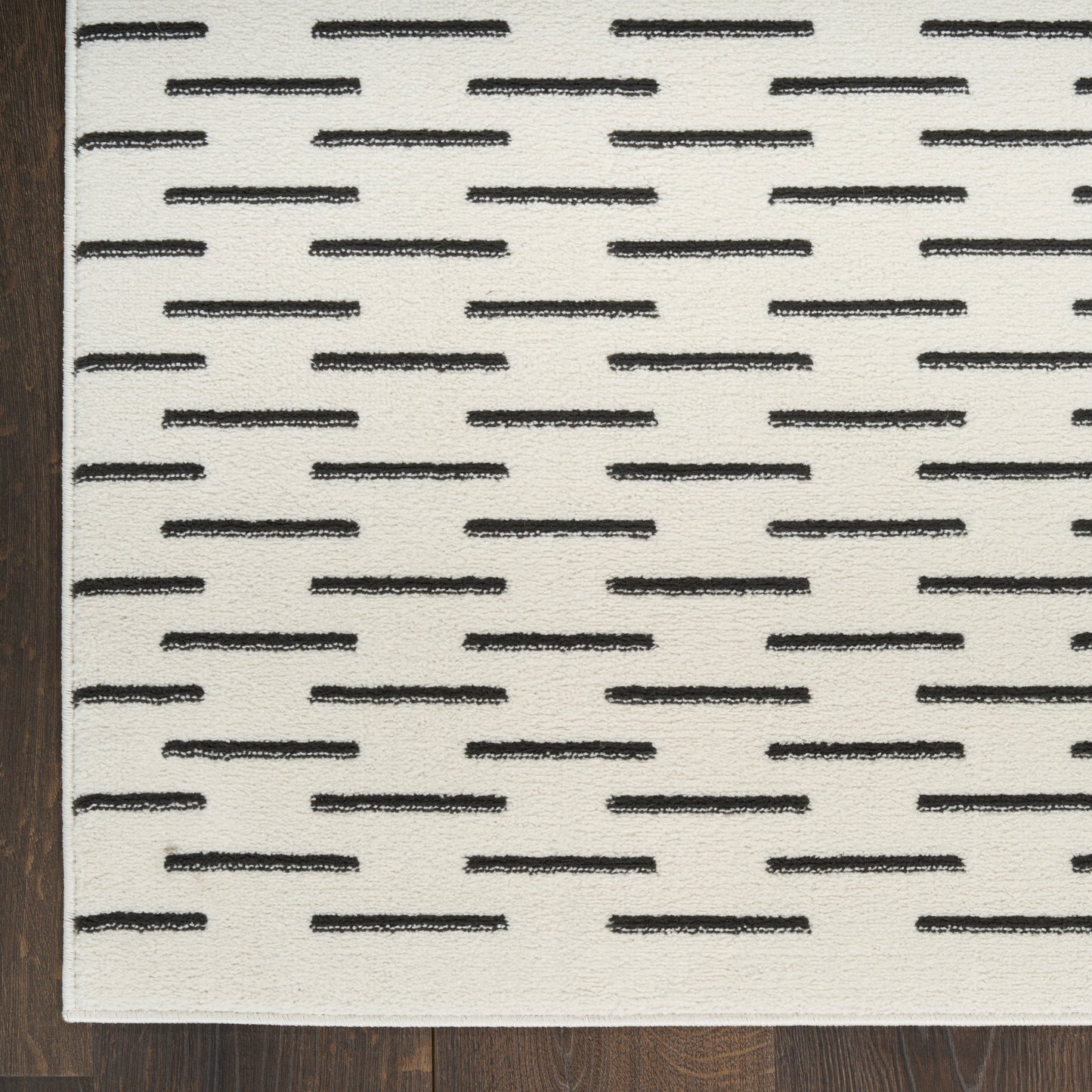 Nourison Nordic 5' x 7' Ivory Black Scandinavian Indoor Rug