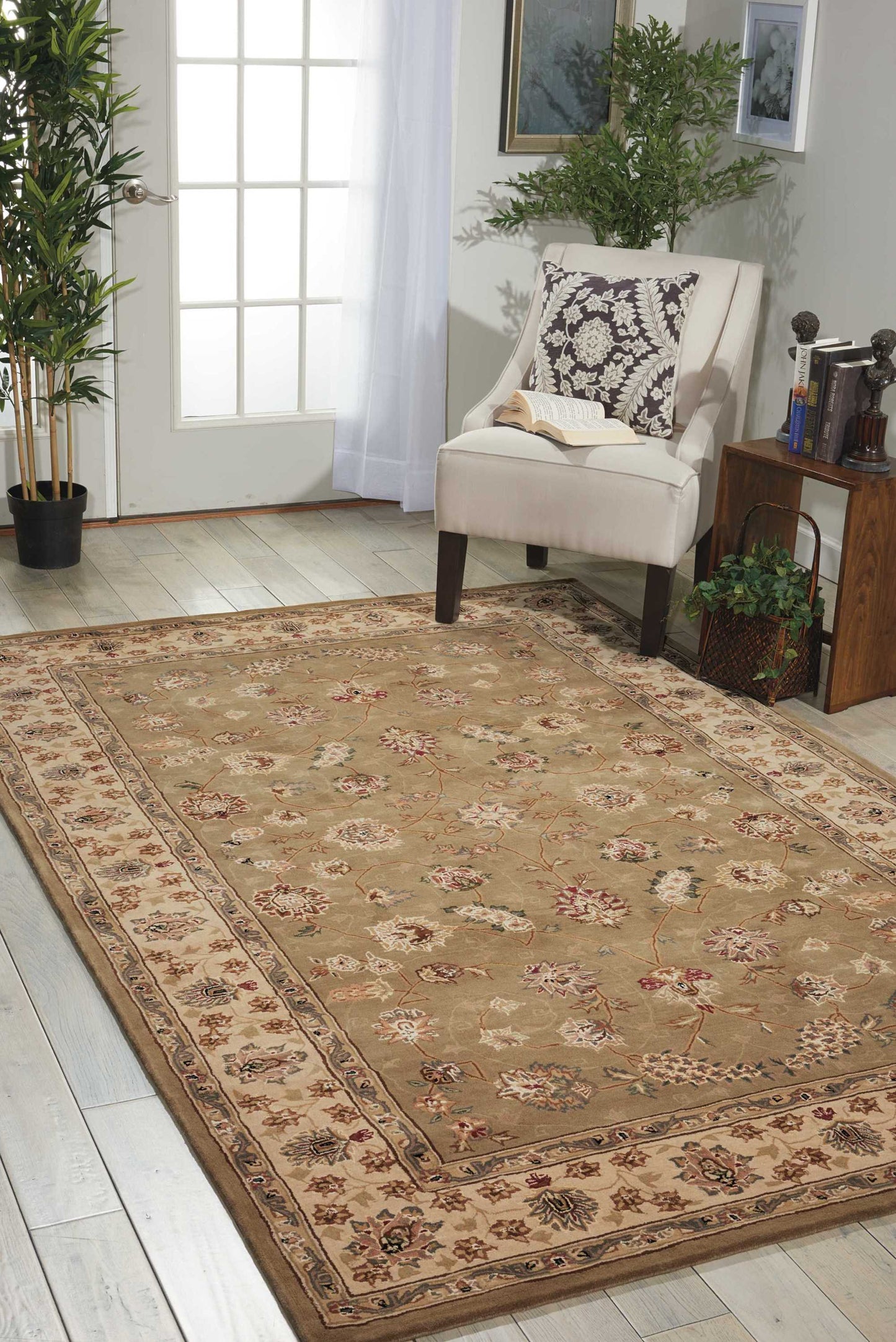 Nourison Nourison 2000 2'3" x 8' Olive Traditional Indoor Rug