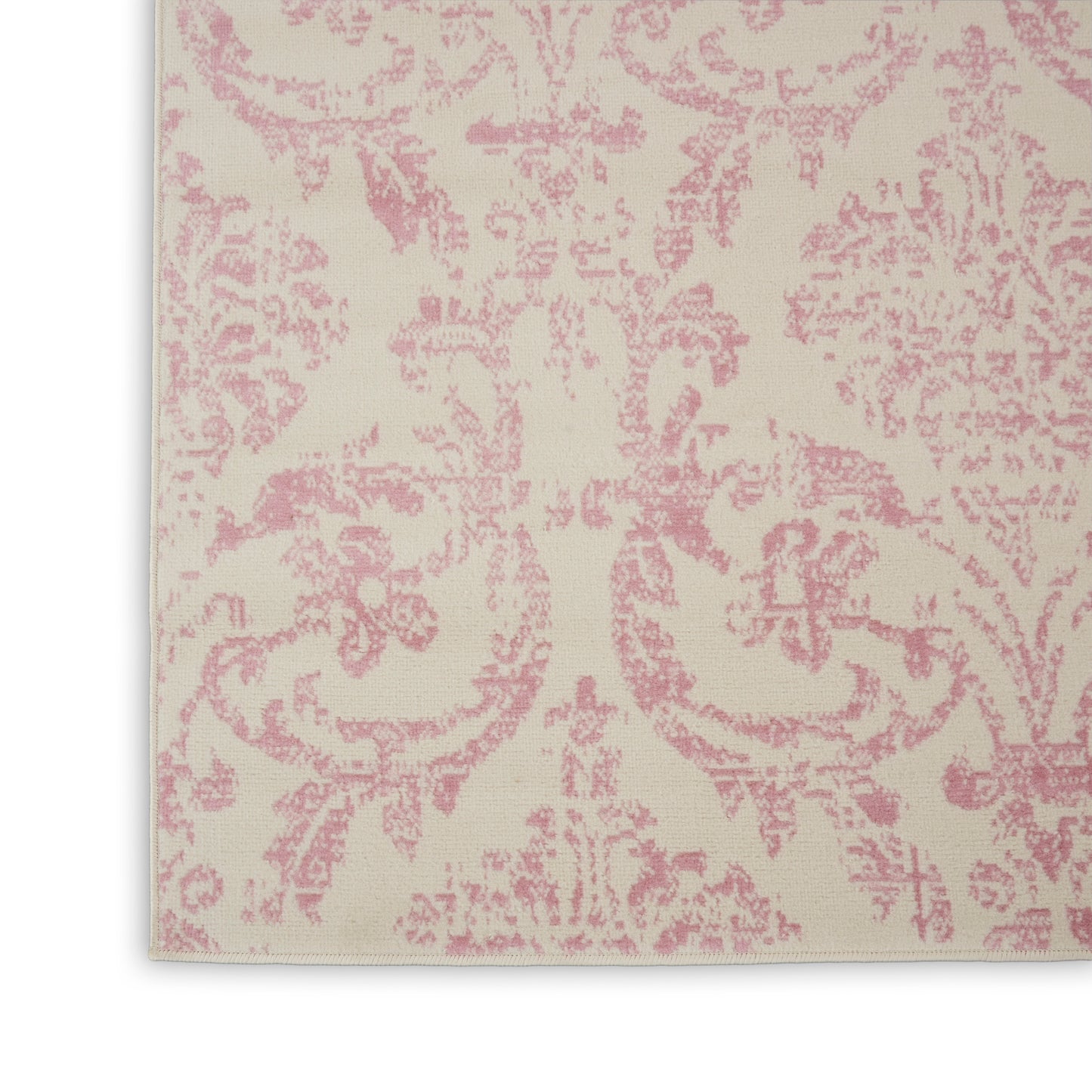 Nourison Jubilant 7'10" x 9'10" Ivory Pink Vintage Indoor Rug