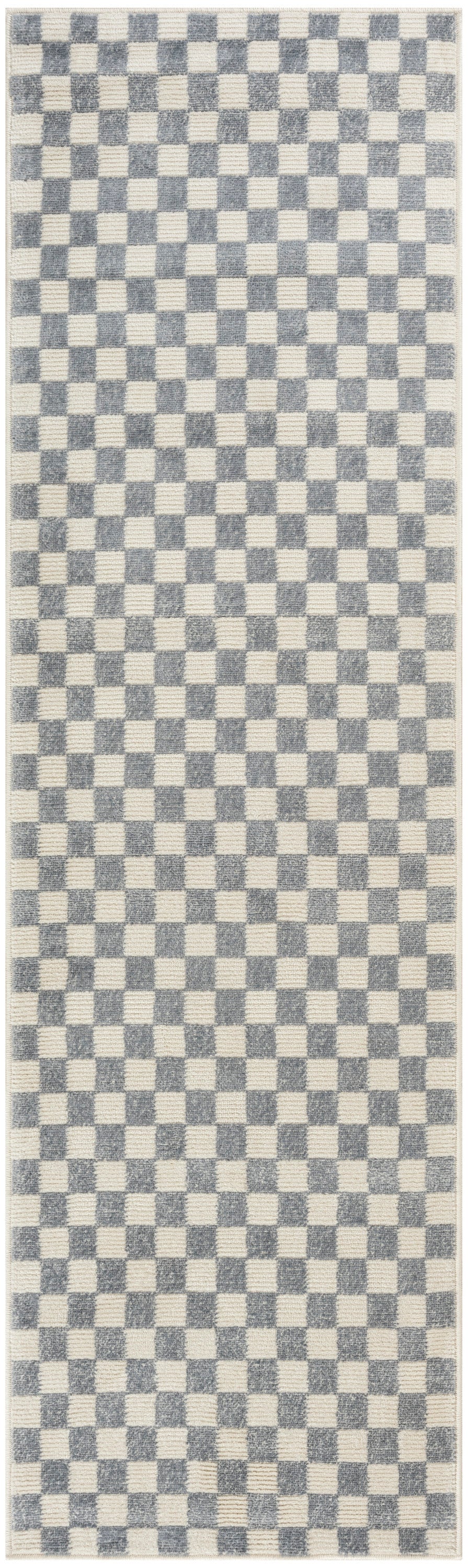 Nourison Serenity Home 2'2" x 7'6 Ivory Blue Modern Indoor Rug