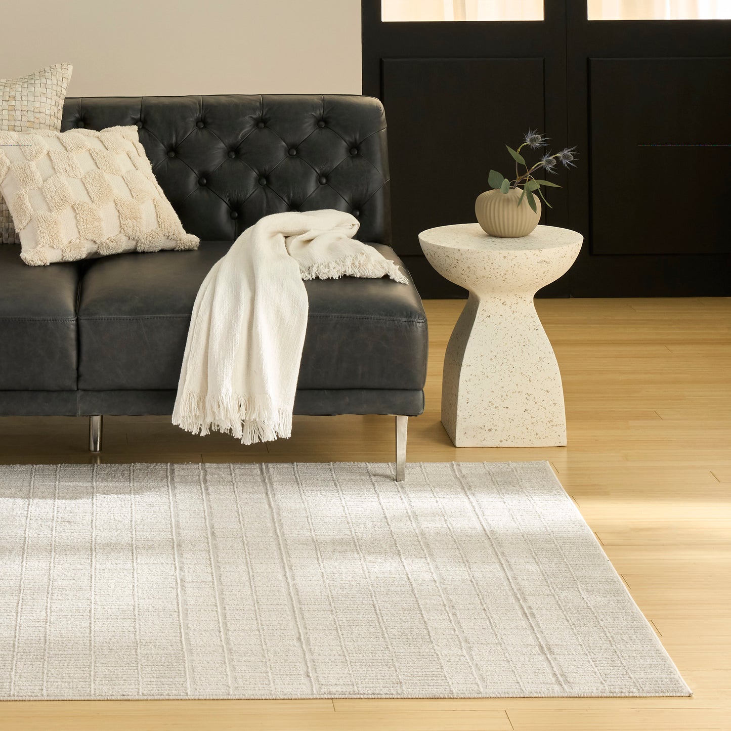 Nourison Nordic 5' x 7' Ivory Modern Indoor Rug